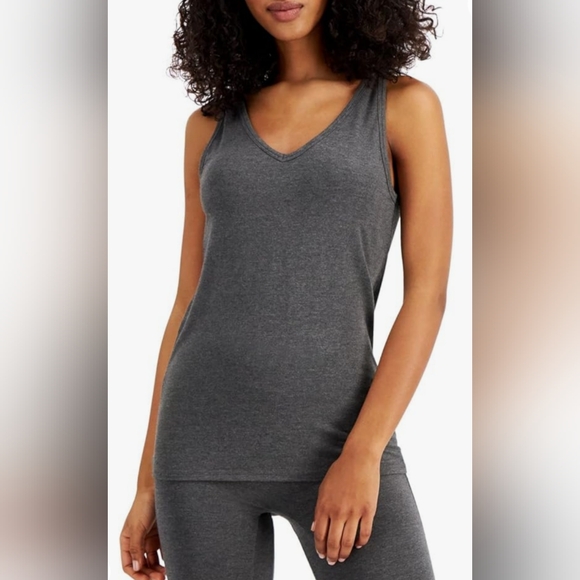 Alfani 3 piece ultra soft modal leggings top/tank lounge set. Heather Grey NWT - Picture 10 of 11